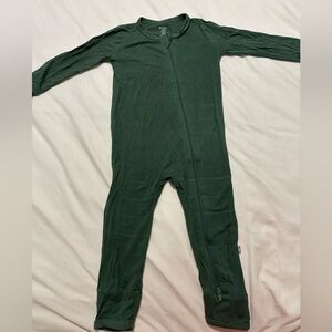 🌲Kyte baby Hunter green zippered romper 18-24m 🌲